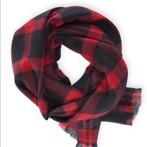 L.L. Bean Pistil Winter Buffalo Plaid Scarf, Red & Black